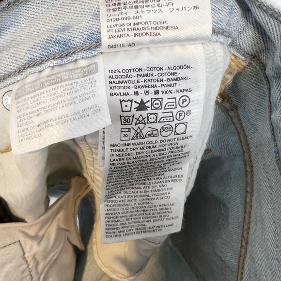 LEVI'S 501 Premium Denim Shorts In Color Block-blue - Picture 10 of 11